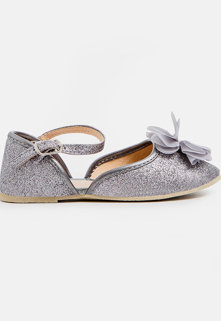Pop Candy - Flower detailed pump - grey 