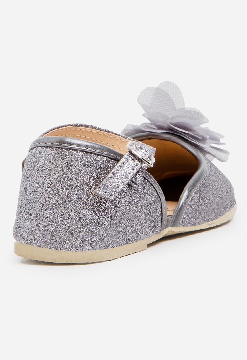 Pop Candy - Flower detailed pump - grey 