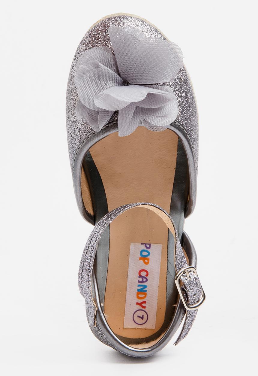 Pop Candy - Flower detailed pump - grey 