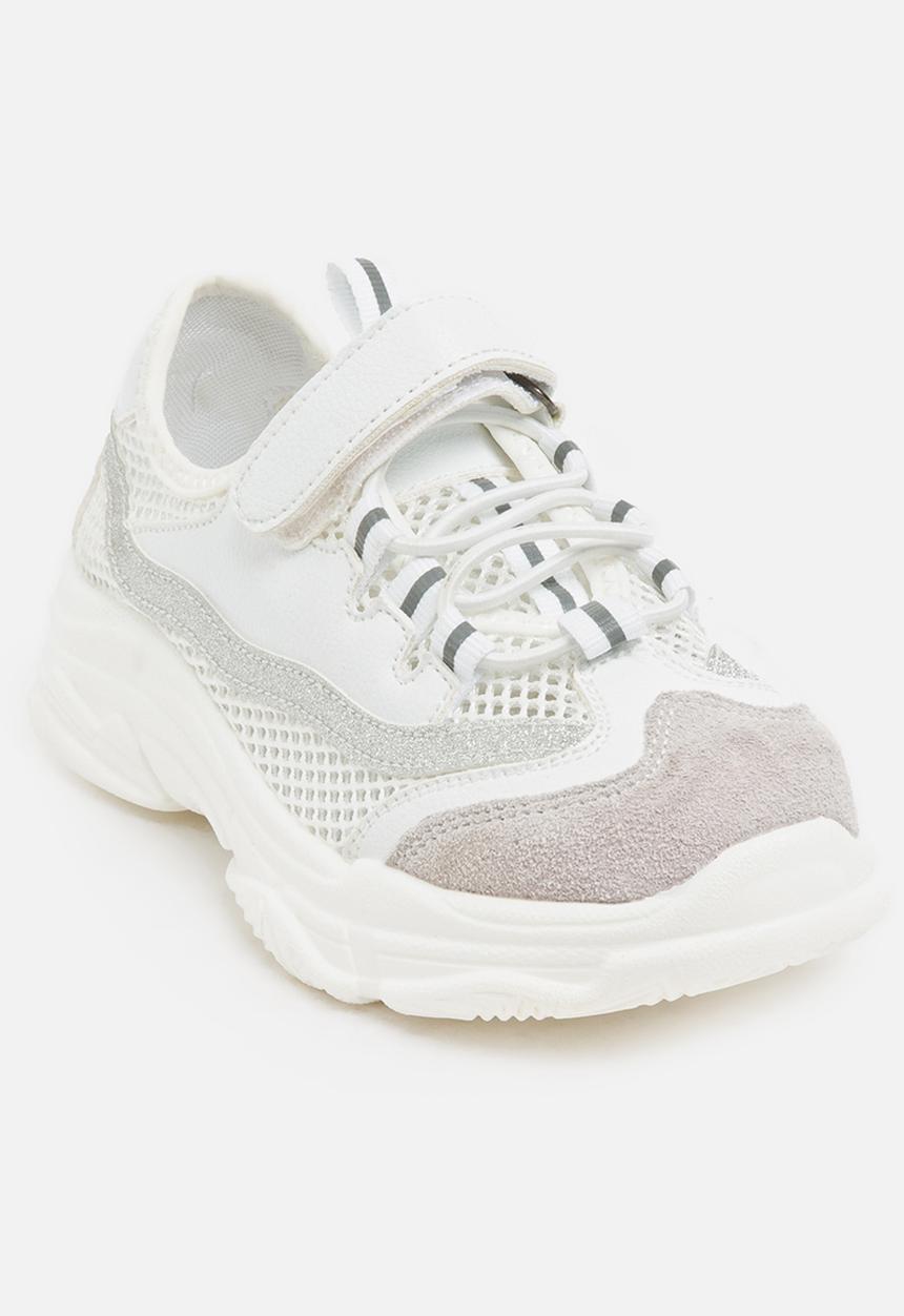 Pop Candy - Glitter Mesh Sneaker White