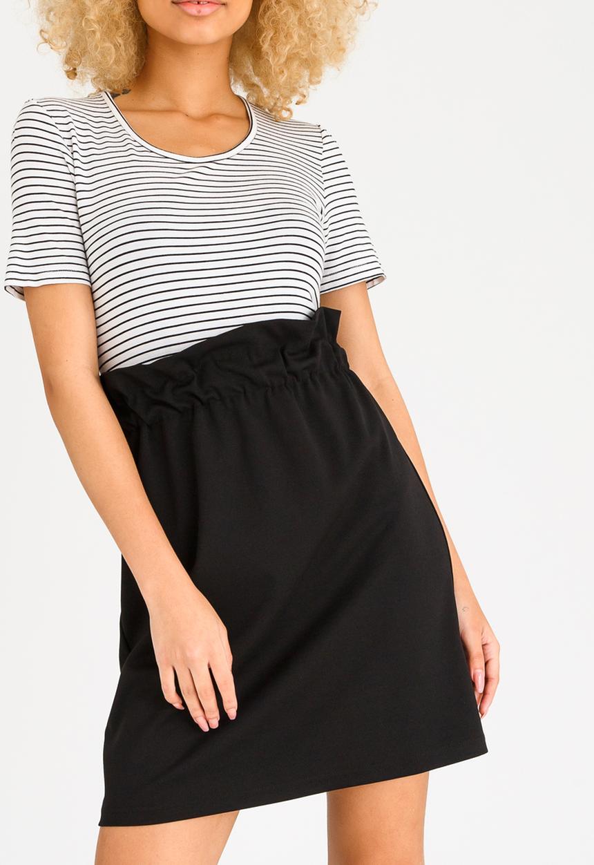 c(inch) - Paperbag Skirt Black
