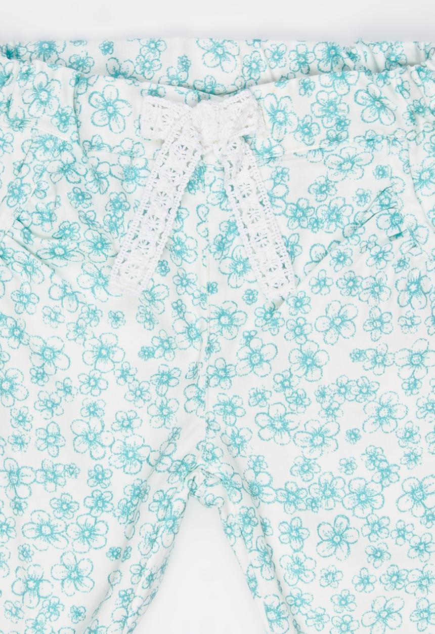 Name It - Girls Printed Pants Pale Blue