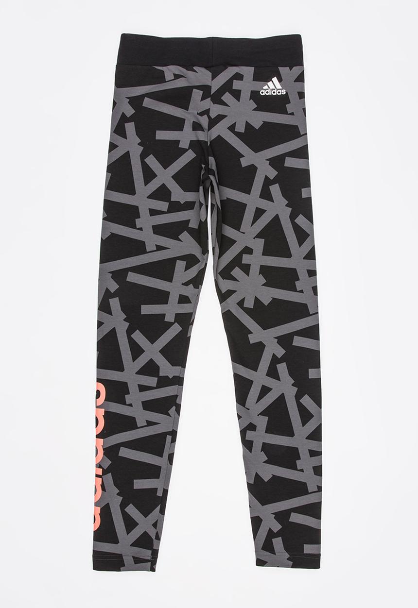 adidas Performance - Linear Print Tights Black