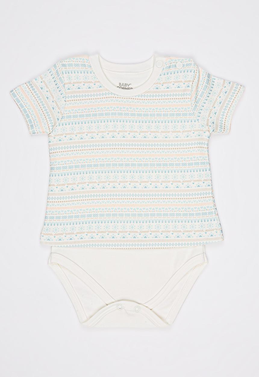 Baby Corner - Short Sleeve T-Shirt Bodysuit Multi-colour