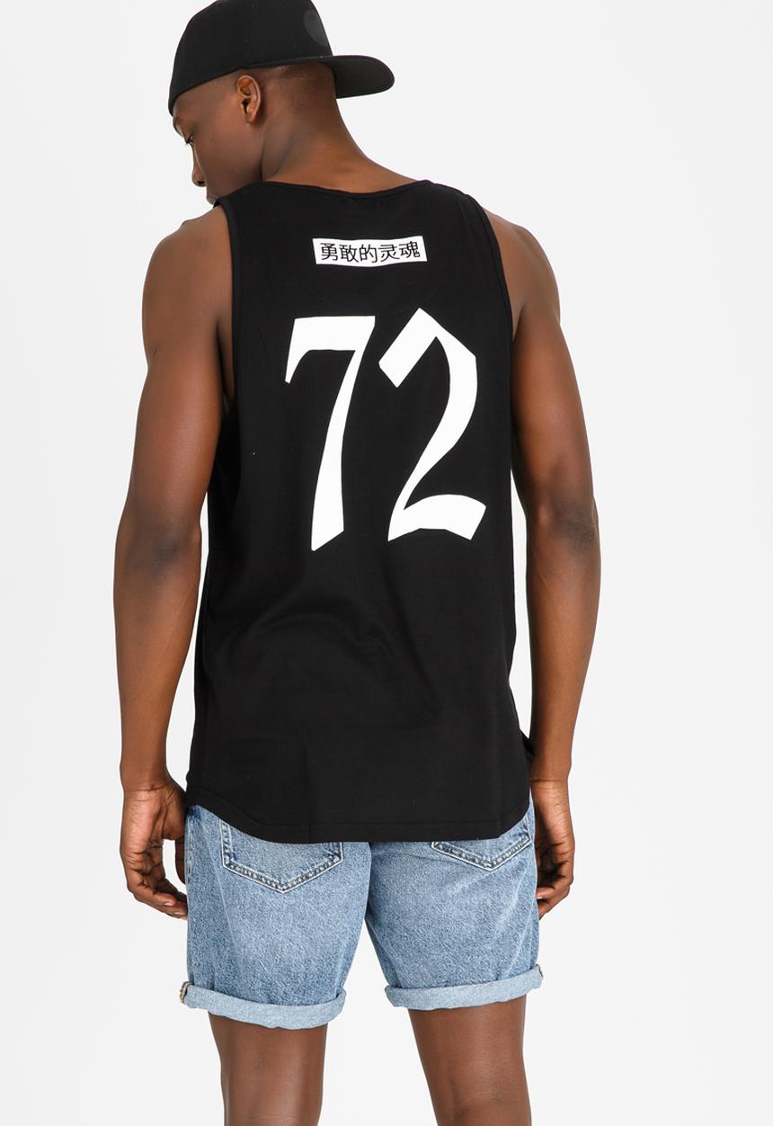 Brave Soul - Omega Asian Print Vest Black and White