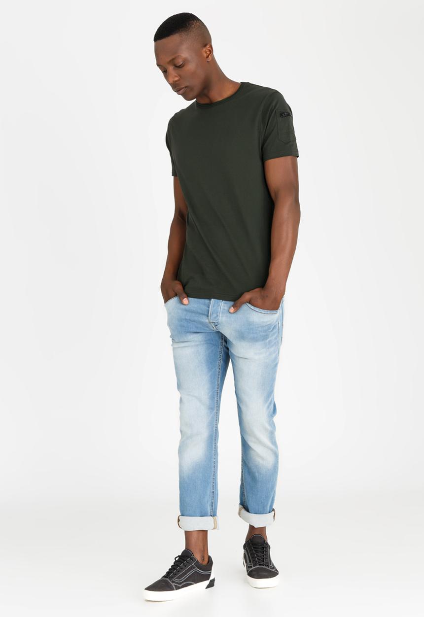 Brave Soul - Kershaw Basic Tee Khaki Green