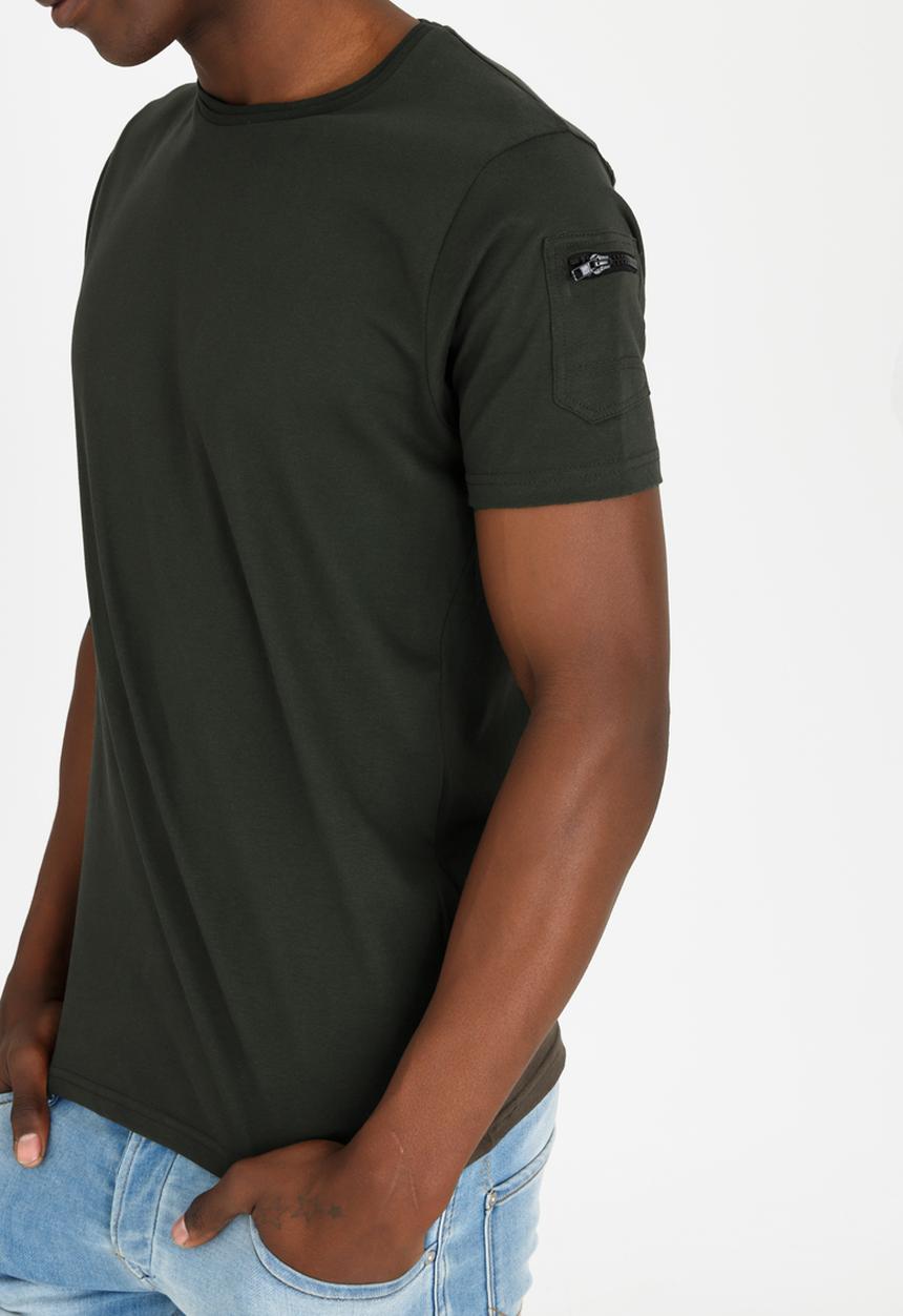 Brave Soul - Kershaw Basic Tee Khaki Green