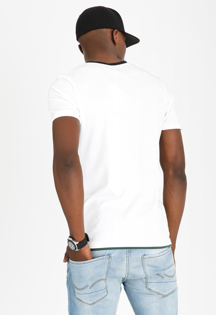 Brave Soul - Smith V Neck Tee White