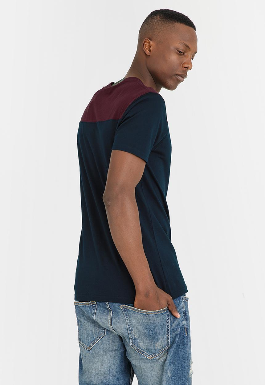 Brave Soul - Mercury V Neck Tee Navy