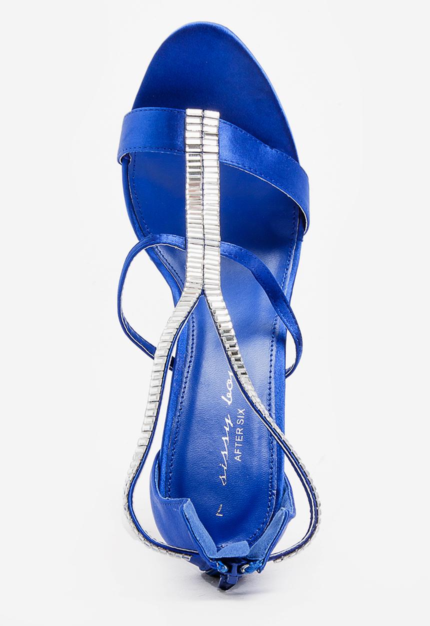 SISSY BOY - Diamante heel - blue