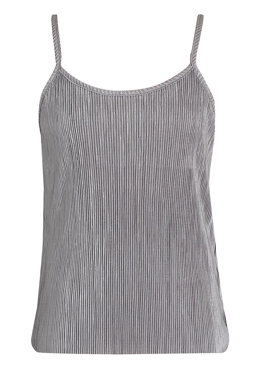 Rebel Republic - Metalic Layer Spaghetti Strap Top Grey