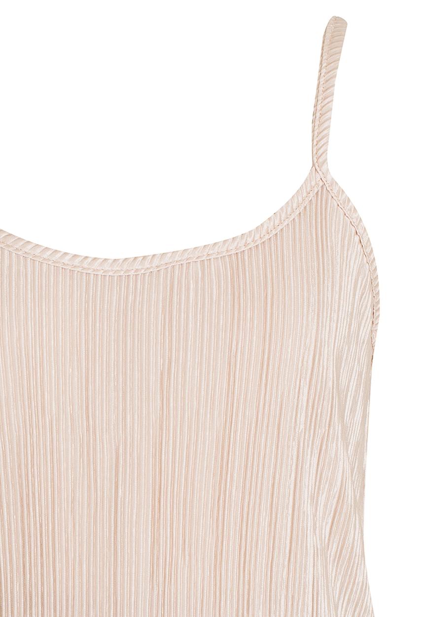 Rebel Republic - Metalic Layer Spaghetti Strap Top Stone