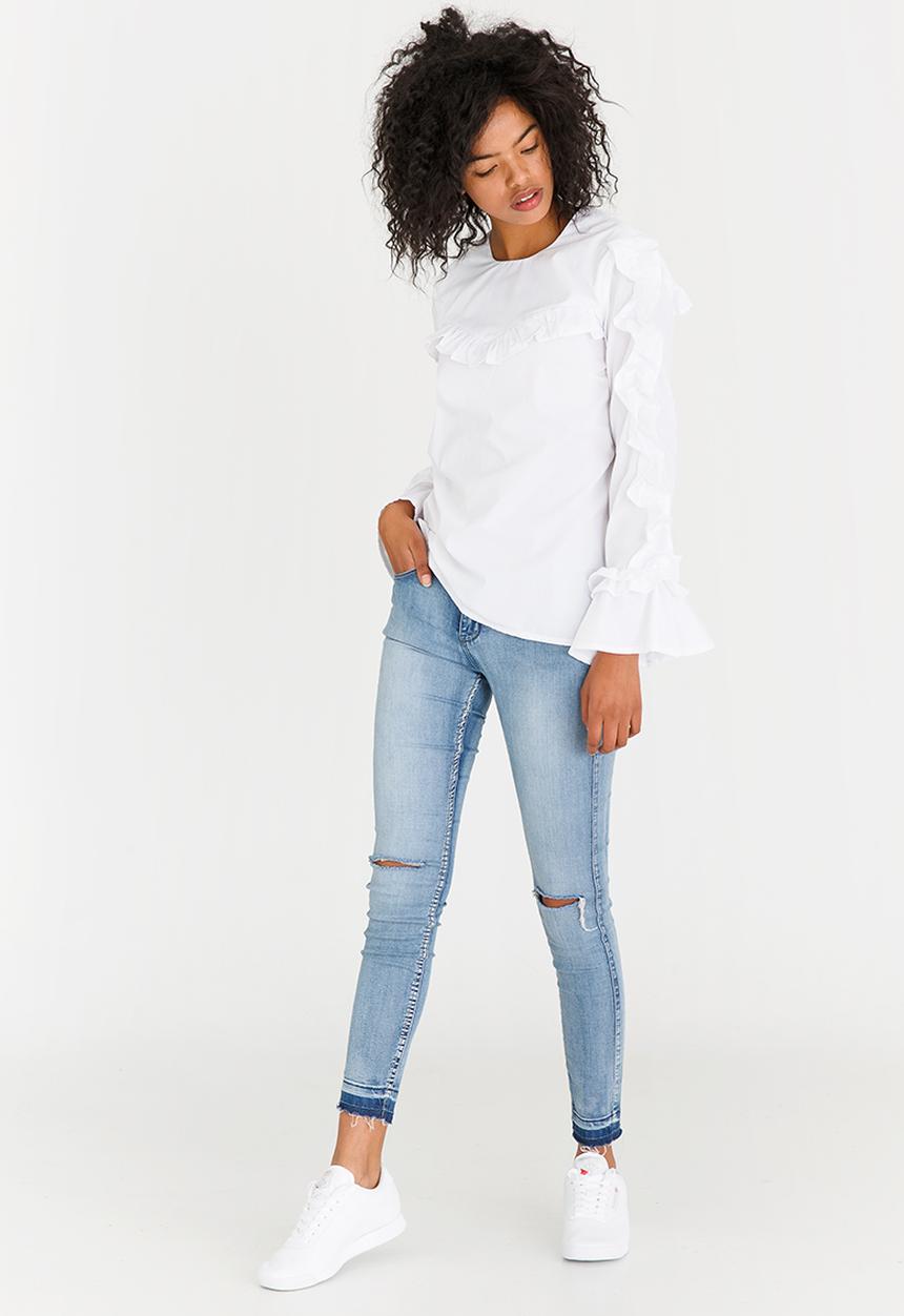 STYLE REPUBLIC - Frill Detail Blouse White