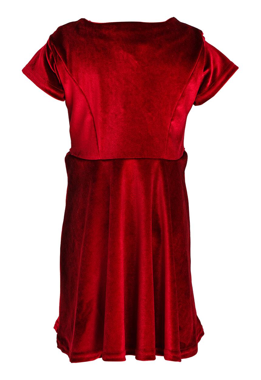 See-Saw - Velour Cap Sleeve Dress Burgundy
