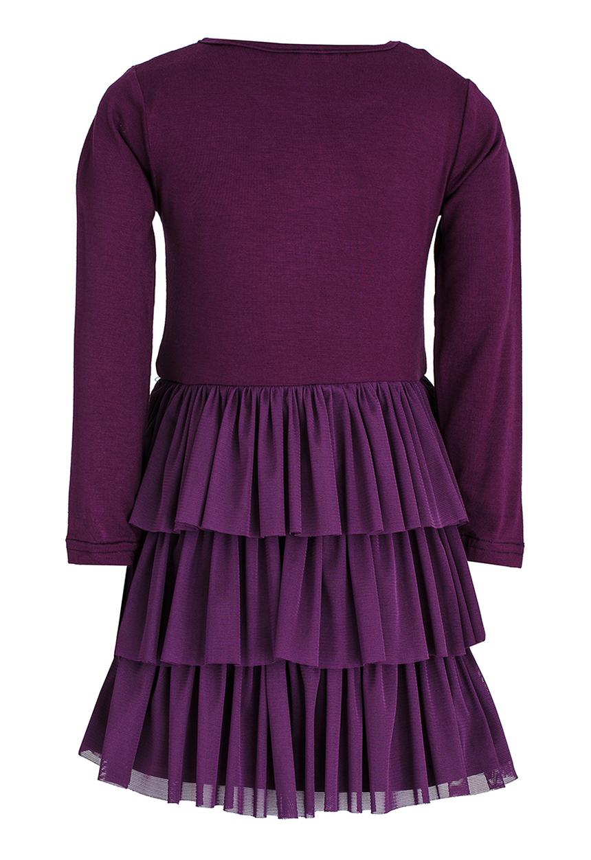 See-Saw - Tiered Mesh Dress Dark Purple