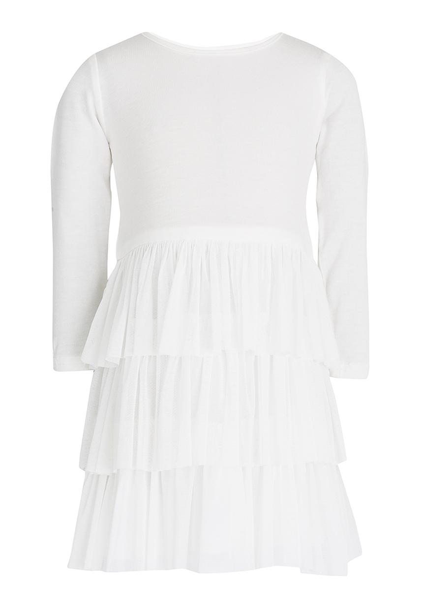 See-Saw - Tiered Mesh Dress Milk