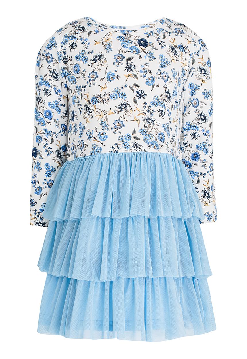 See-Saw - Tiered Mesh Dress Multi-colour