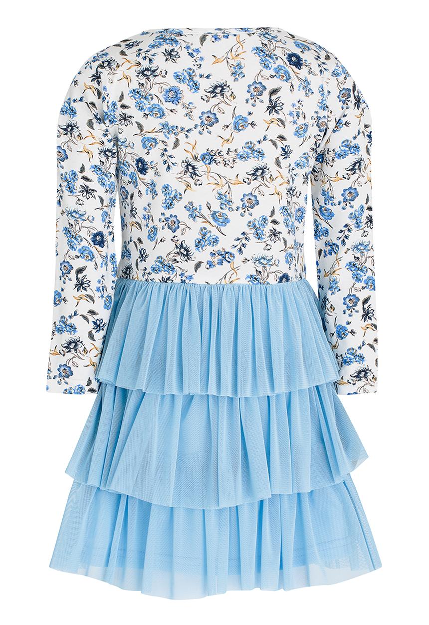See-Saw - Tiered Mesh Dress Multi-colour