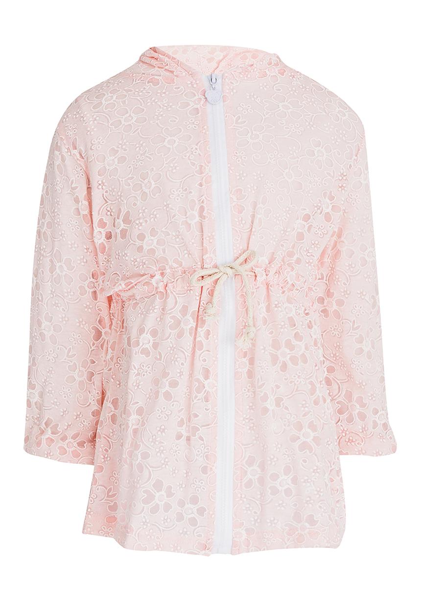 Pop Candy - Burnout Parka Jacket Pale Pink