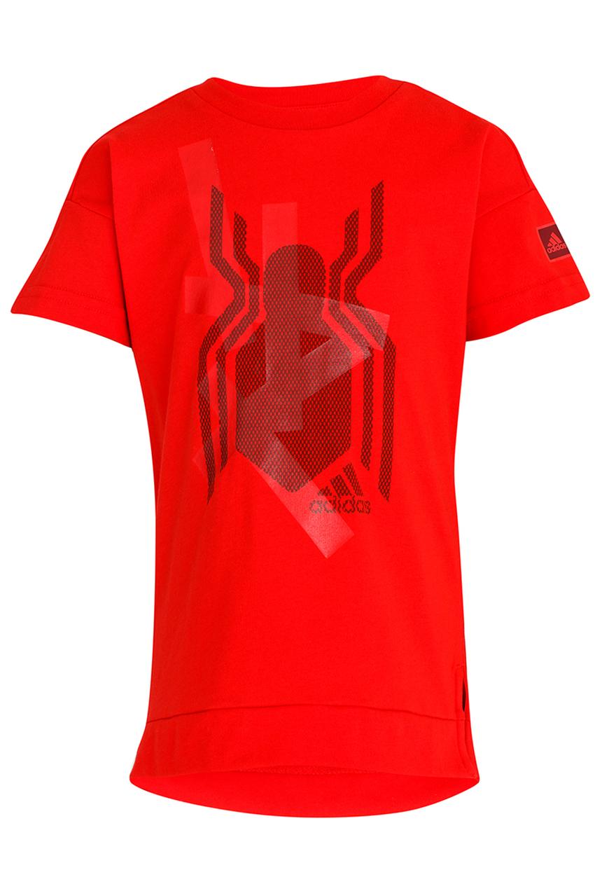 adidas Performance - Marvel Spider Man Graphic   Tee Red