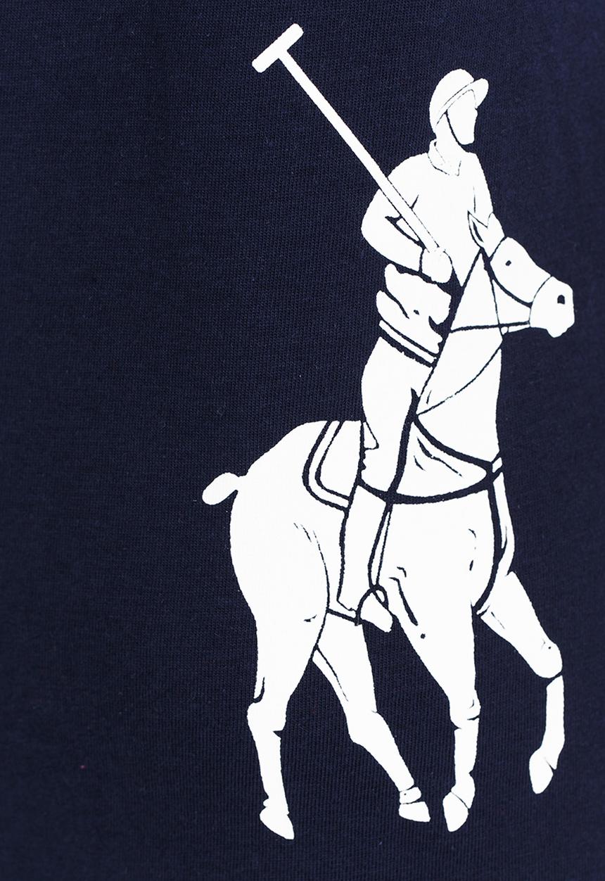 POLO - Big Pony Print Tee Navy