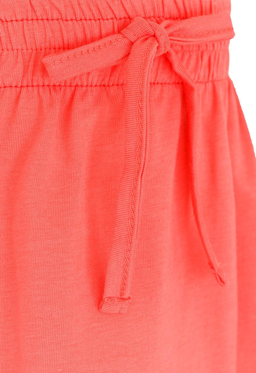 See-Saw - Knee Length Printed Knit Skirt Coral