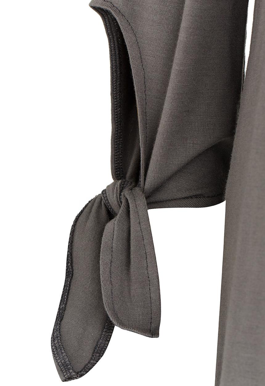 Rebel Republic - 3/4 Cotton Knit Dress Dark Grey