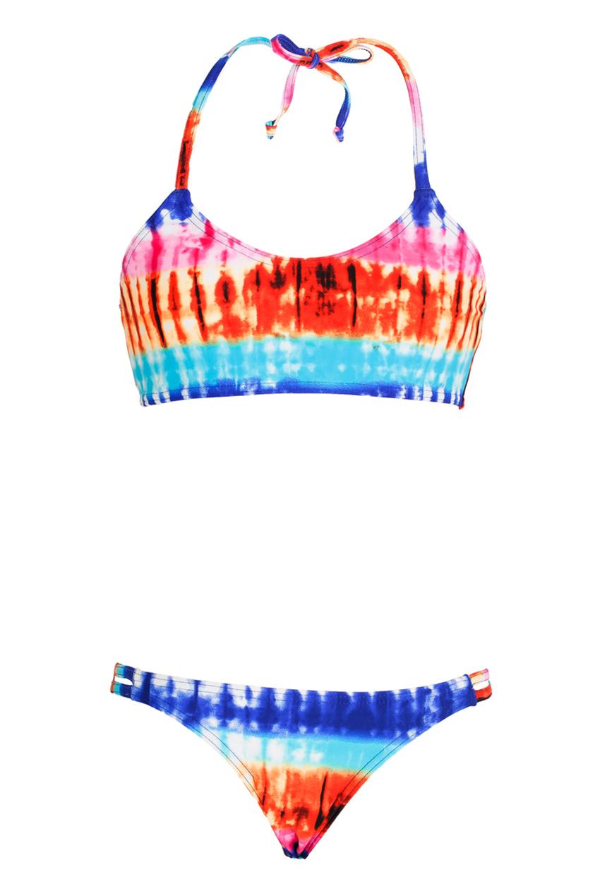 Sun Things - Strappy Bralet & Panty Set Multi-colour