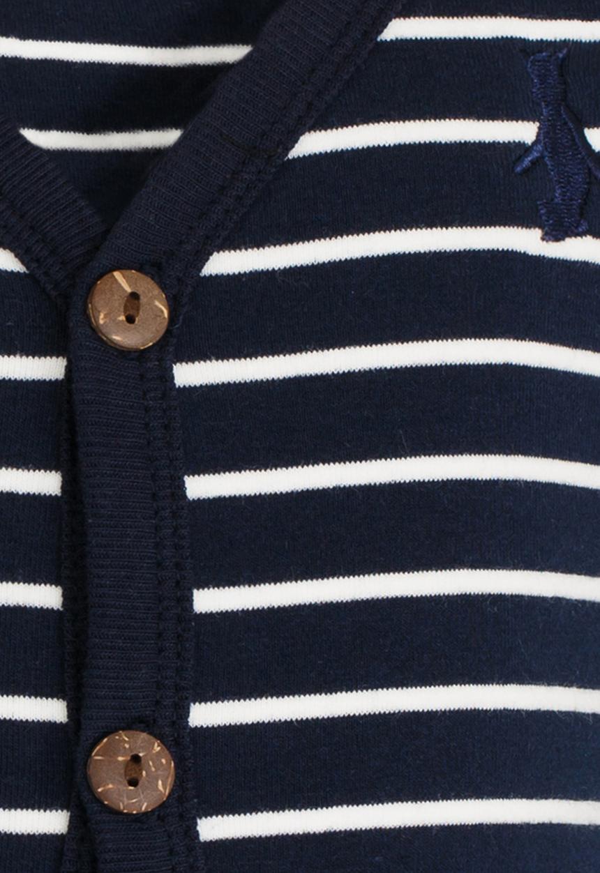 Pop Candy - Stripe Cardigan Navy