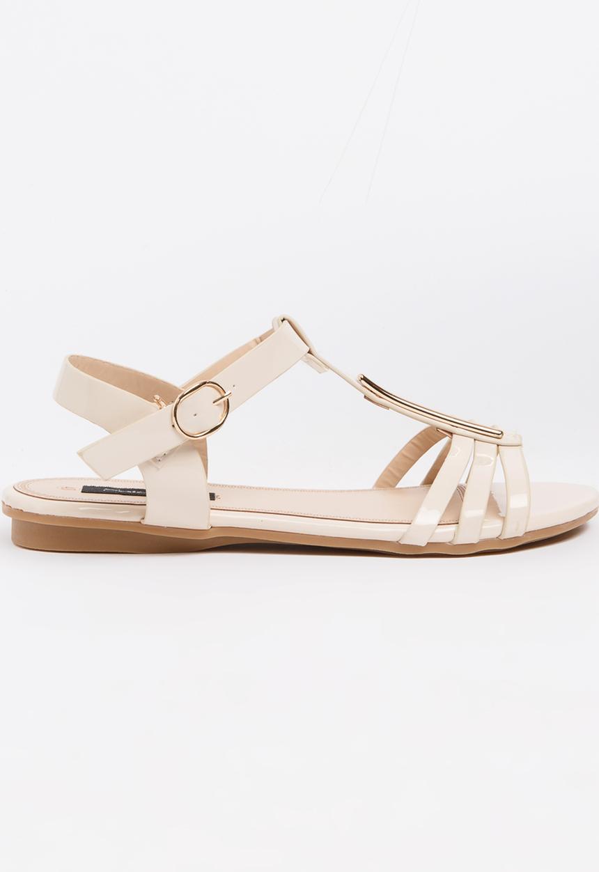 Sarah J - Strappy Sandals Beige