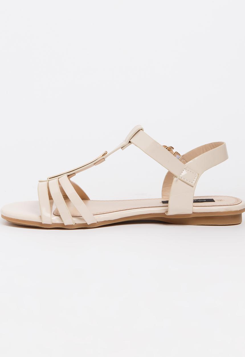 Sarah J - Strappy Sandals Beige