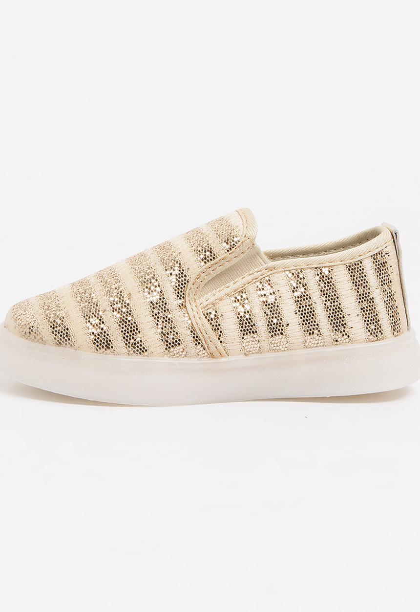 Pop Candy - Light up Loafer Gold