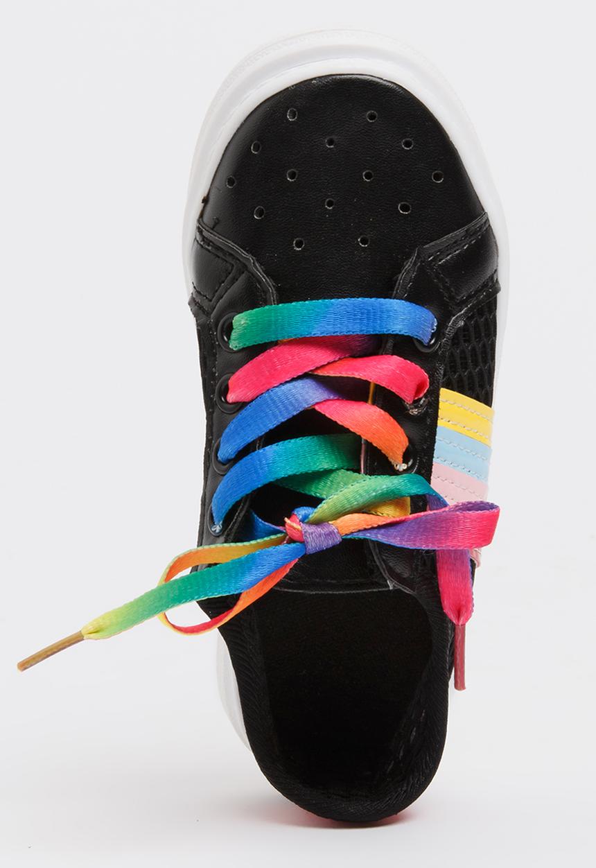 Pop Candy - Rainbow Sneakers Black