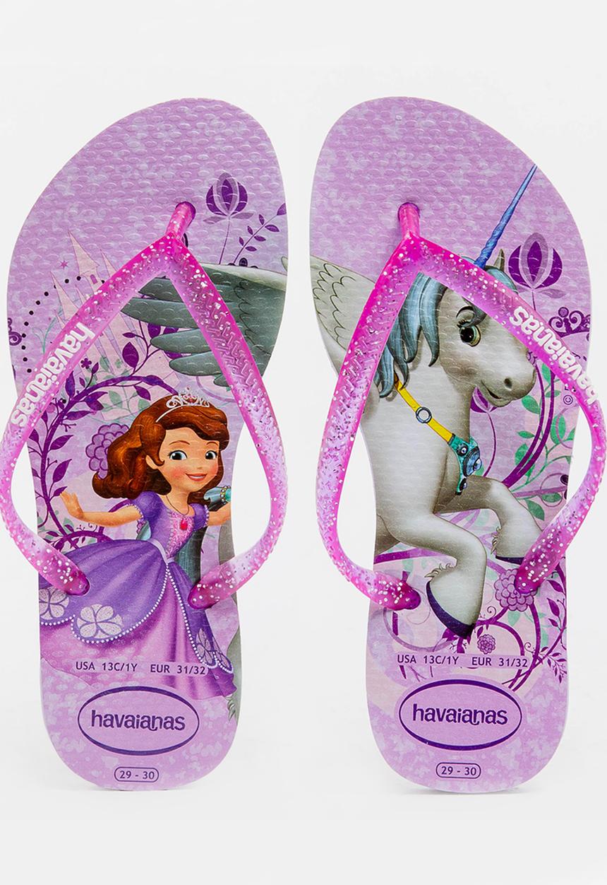 Havaianas - Kids slim princess sofia sandals - purple