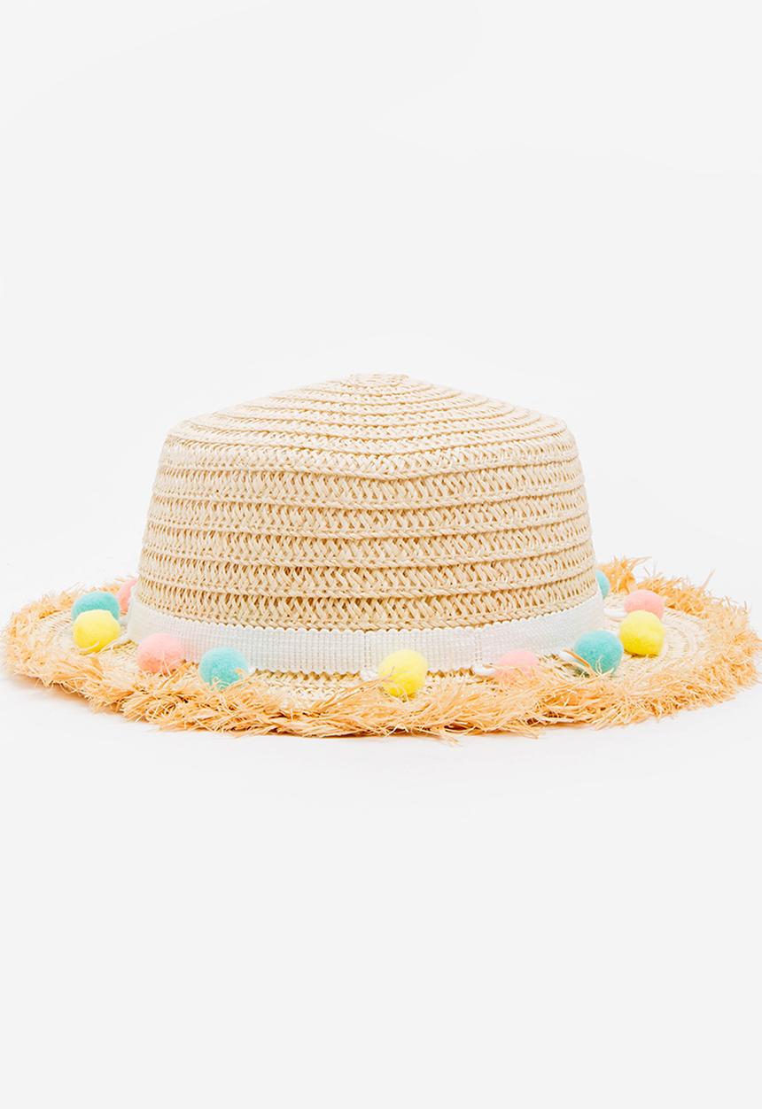 Pop Candy - Straw Fedora Cream