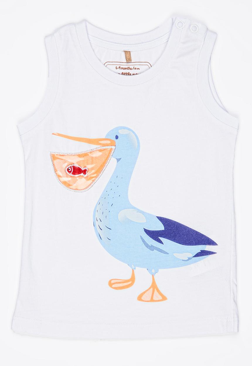 Soobe - Boys Printed Vest White