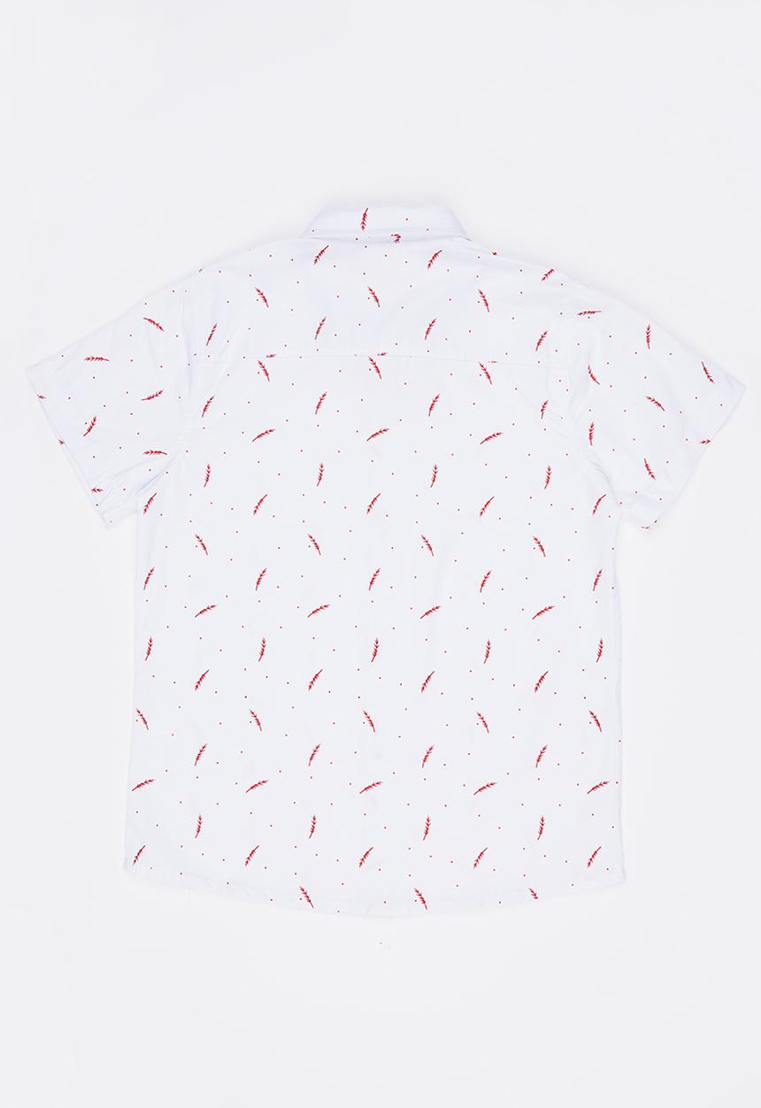 Pop Candy - Patterned Shirt White