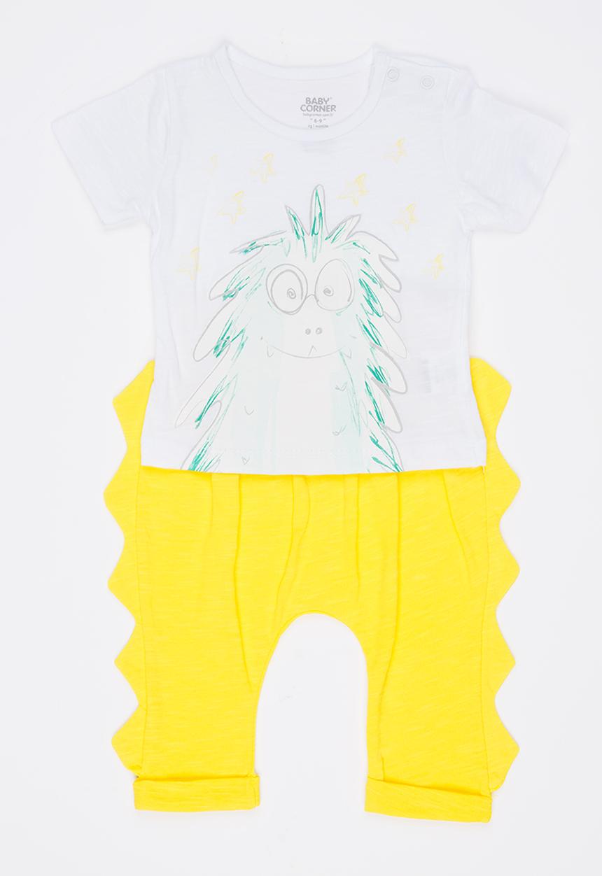 Baby Corner - 2 Piece T-shirt short Set Multi-colour