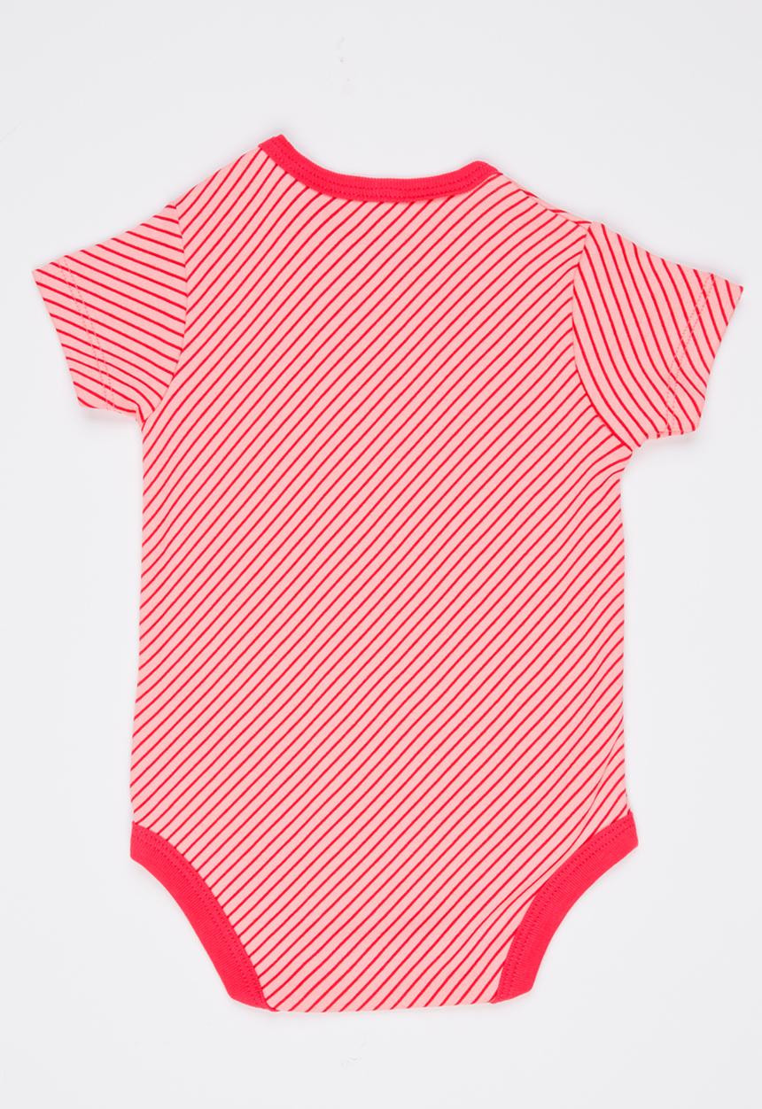 Soobe - Short Sleeve Printed  Bodysuit Mid Pink