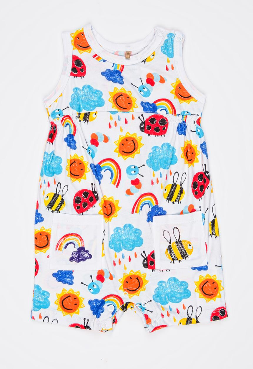 Soobe - Printed Rumper White