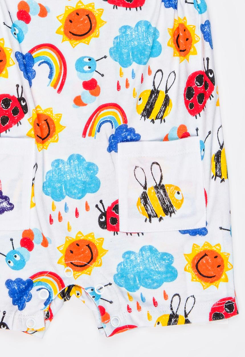 Soobe - Printed Rumper White