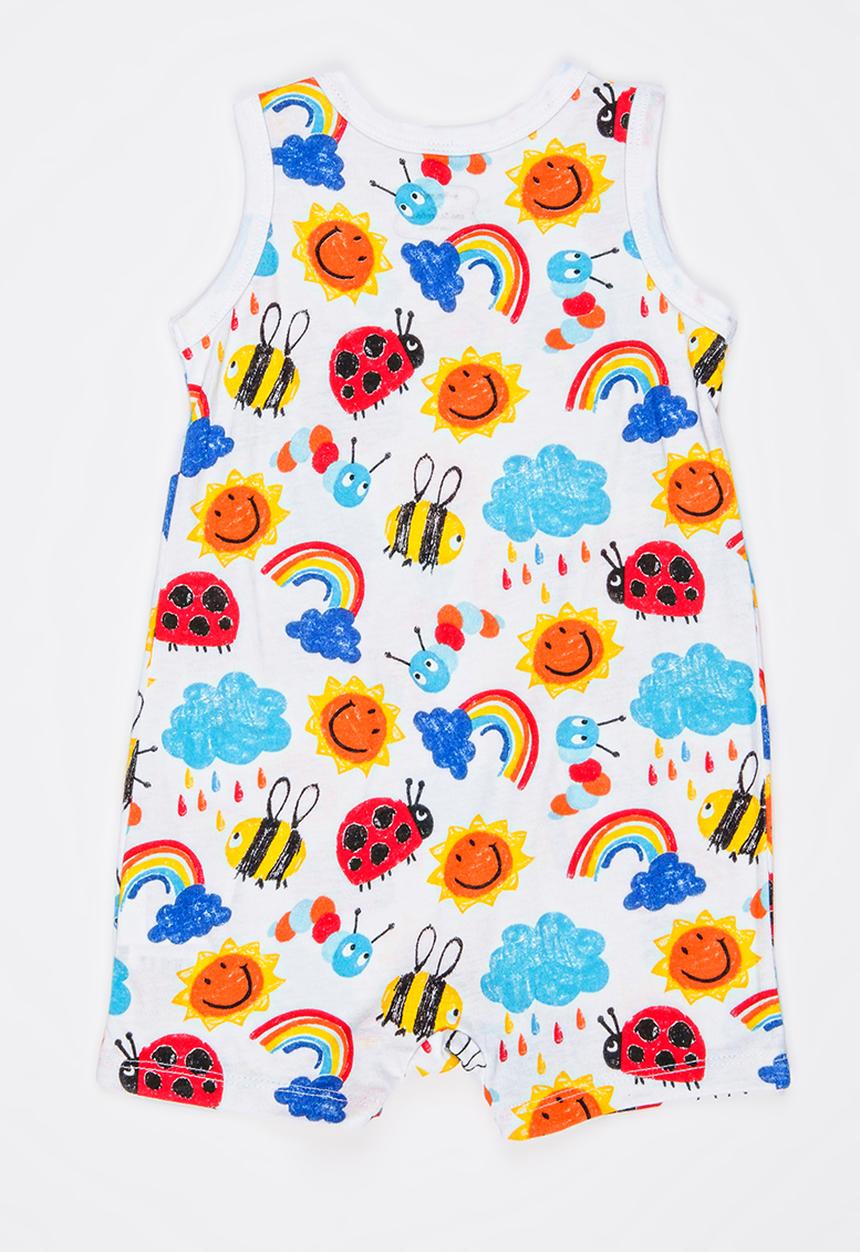 Soobe - Printed Rumper White