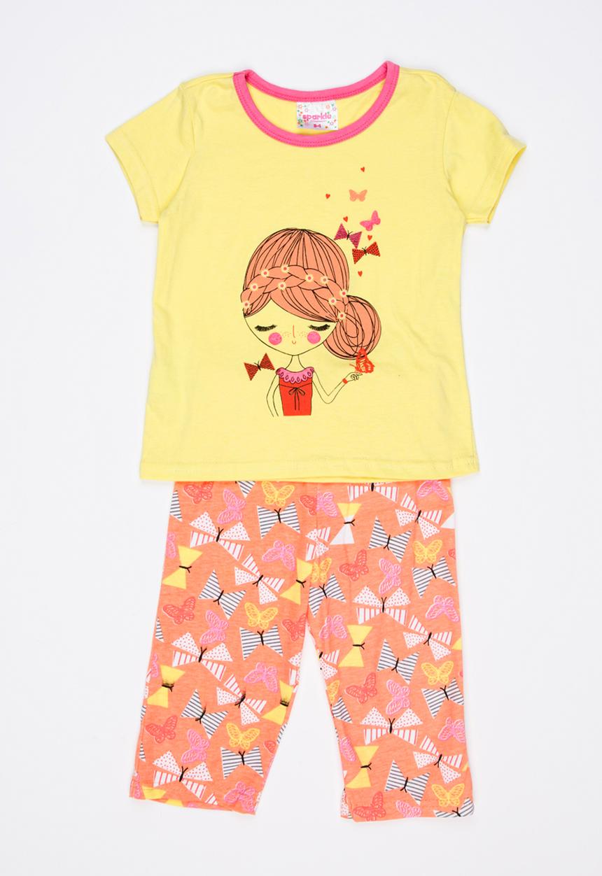 Twin Clothing - Butterfly Pj Set Yellow