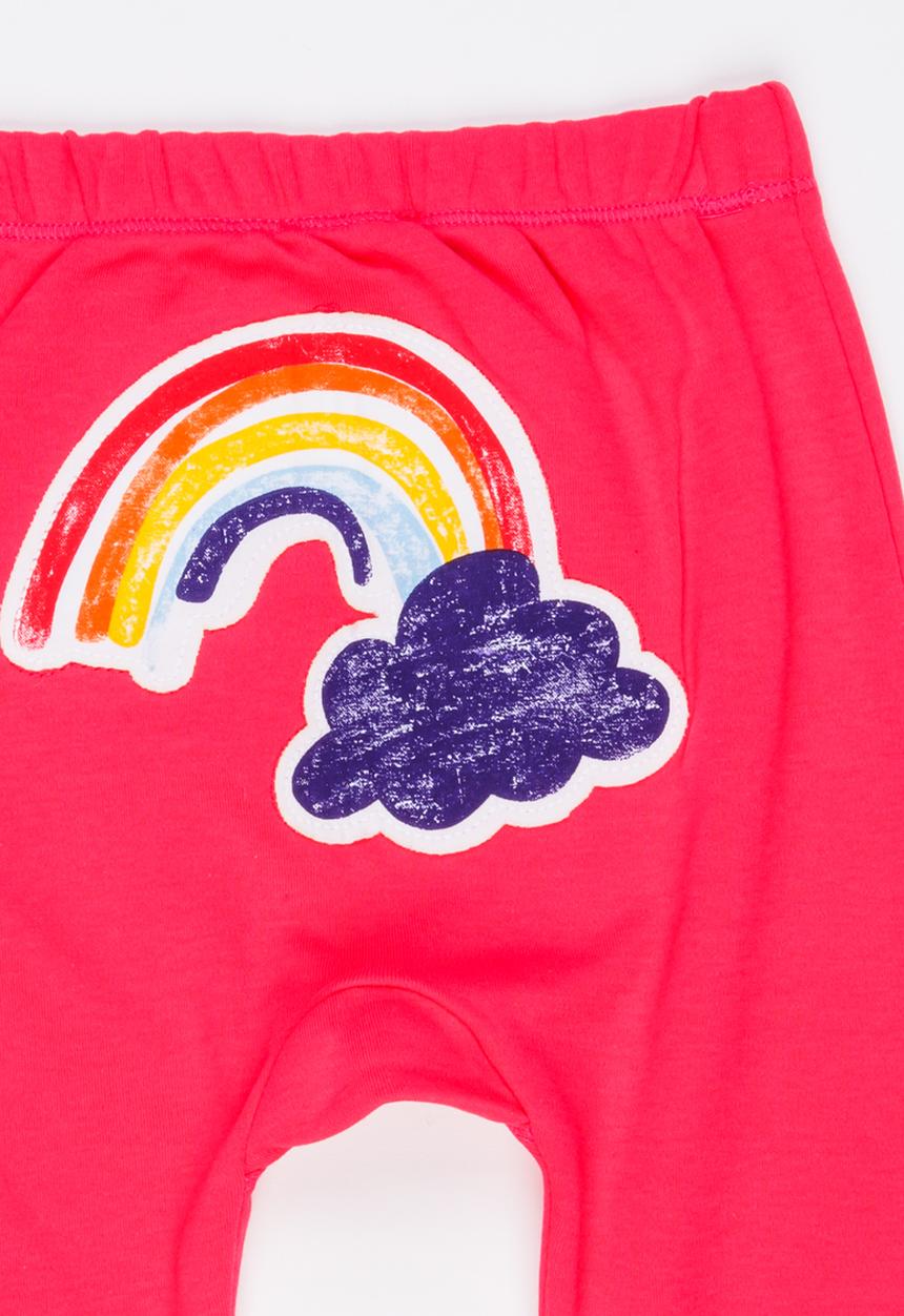 Soobe - Girls Printed Jogger Dark Pink