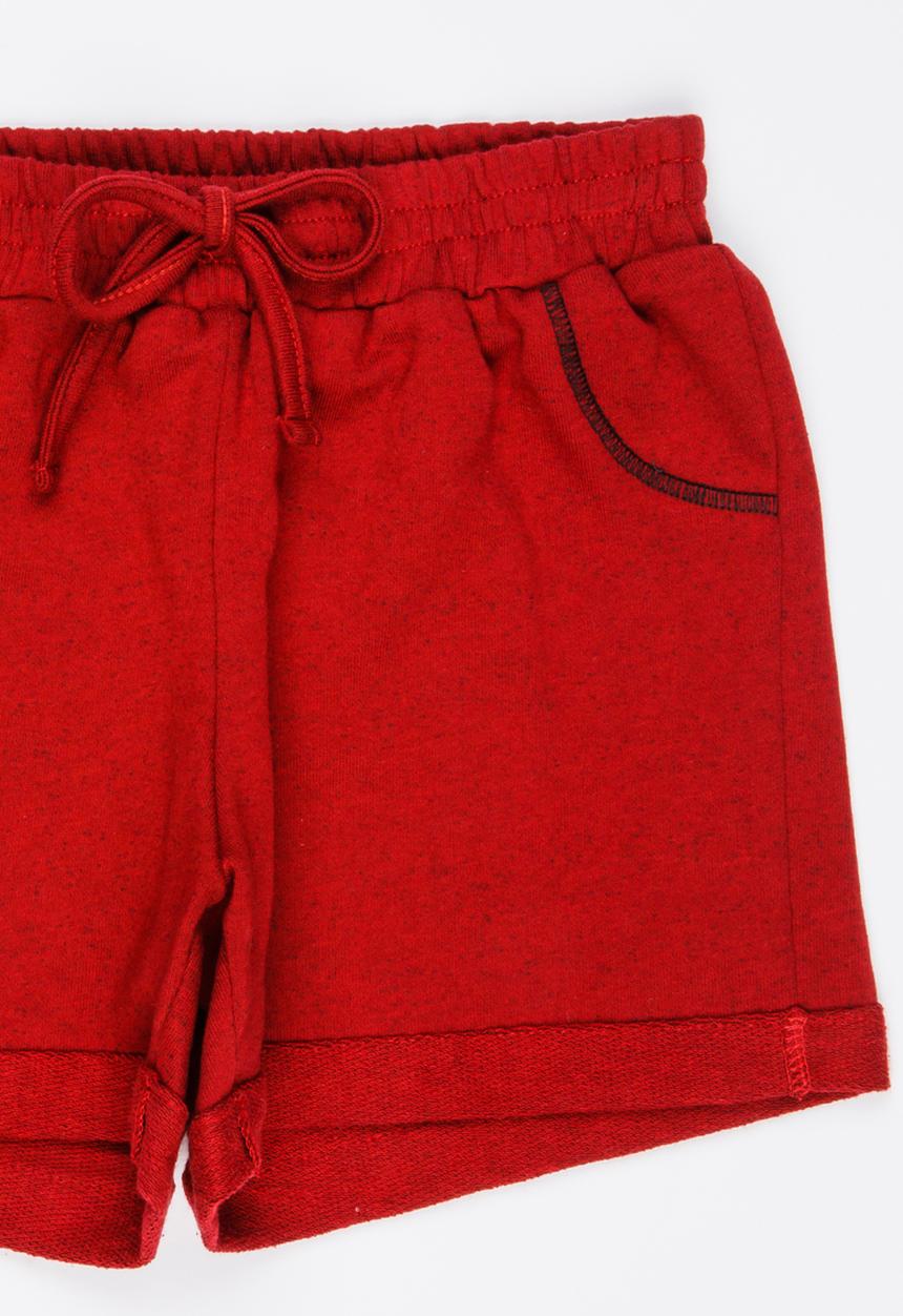 Rebel Republic - Fleece Shorts Burgundy