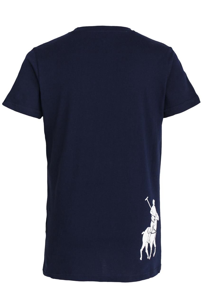 POLO - Big Pony Print Tee Navy