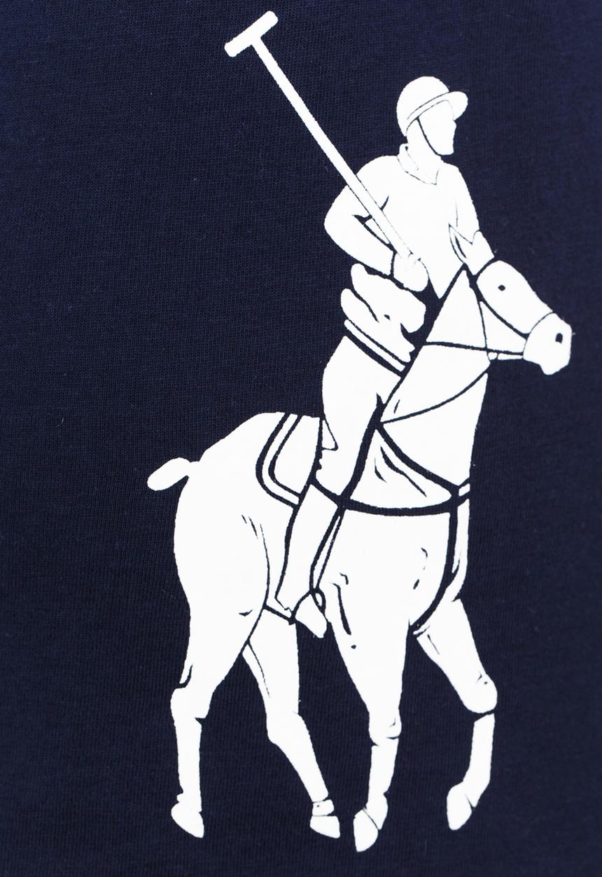 POLO - Big Pony Print Tee Navy