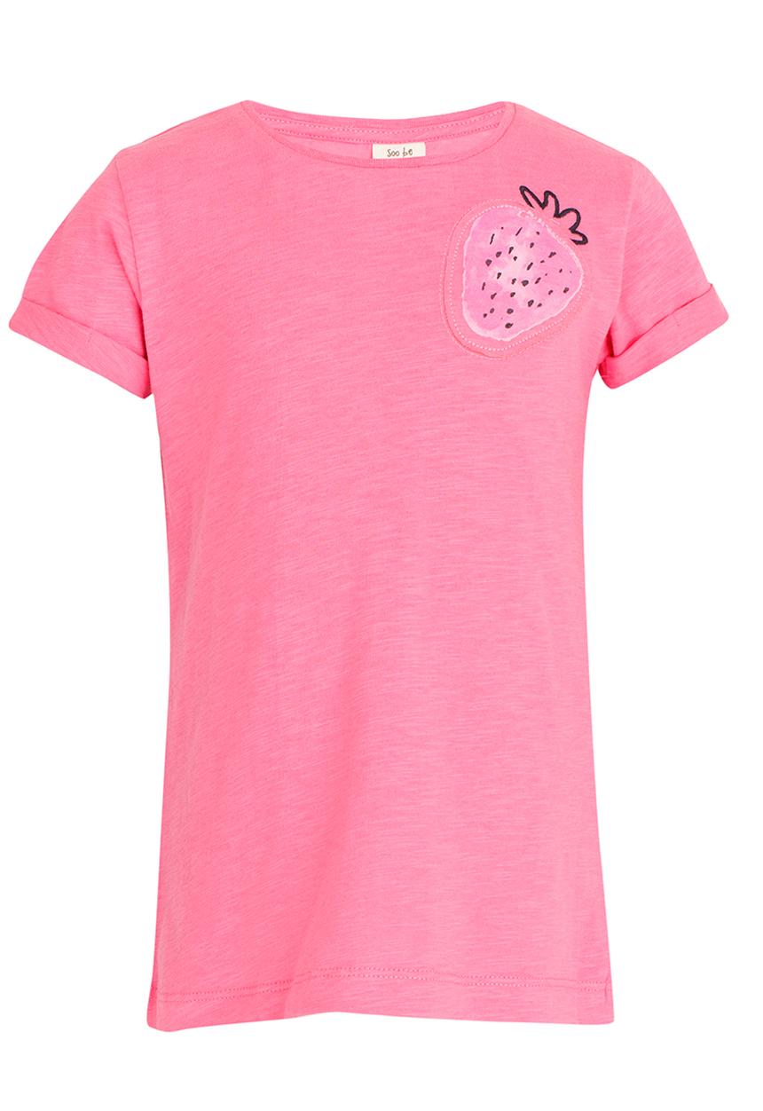 Soobe - Girl Short Sleeve Tee Mid Pink