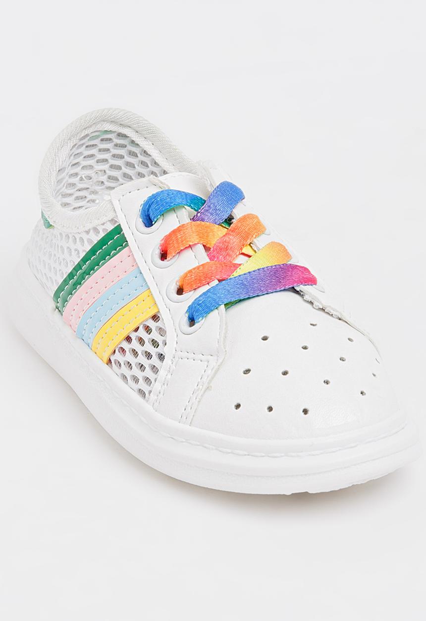 Pop Candy - Rainbow Sneakers White