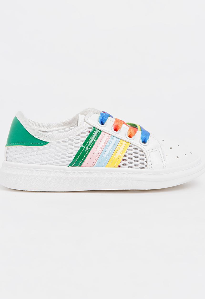 Pop Candy - Rainbow Sneakers White